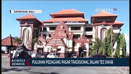 Puluhan Pedagang Pasar Lakukan Tes Demi Keamanan