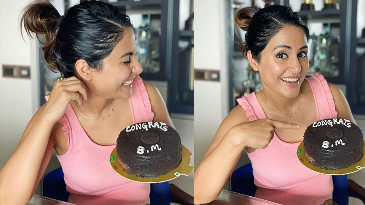Hina Khan celebrates her 8 million followers on Instagram,Check out | FilmiBeat