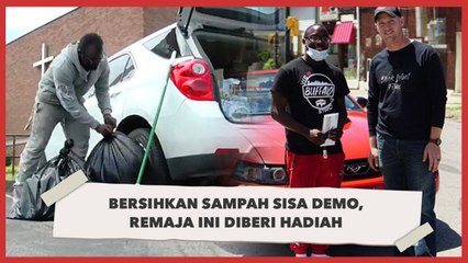Bersihkan Jalan Bekas Demo George Floyd, Remaja Ini Dapat Hadiah Tak Terduga