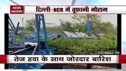 Heavy rain, powerfull storm hits Delhi and Noida