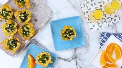 How to Make Muffin-Tin Spanakopita Omelets