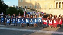 Teachers and students protest against education reform bill in Athens