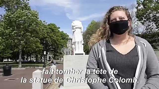 Mort de George Floyd: une statue de Christophe Colomb décapitée à Boston
