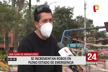 SJM: vecinos denuncian reaparición de actividad delictiva y en pleno estado de emergencia