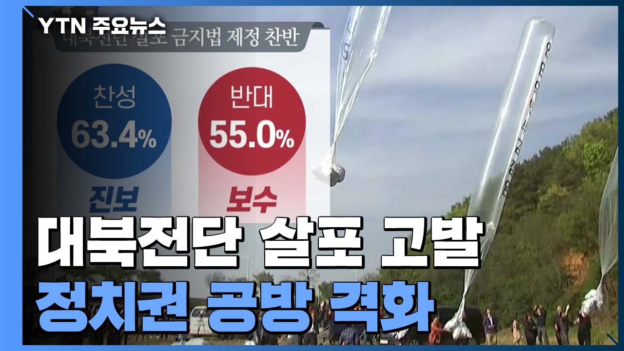 "남북 불필요한 긴장" vs "표현의 자유 침해"...금지법 제정에 찬성 50% / YTN