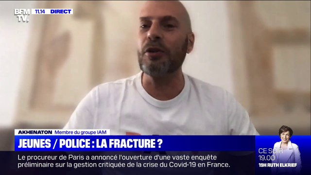 Akhenaton, membre du groupe IAM La police, sur le papier, n'est pas raciste, la fonction peut attirer des gens qui s'engagent pour de mauvaises convictions