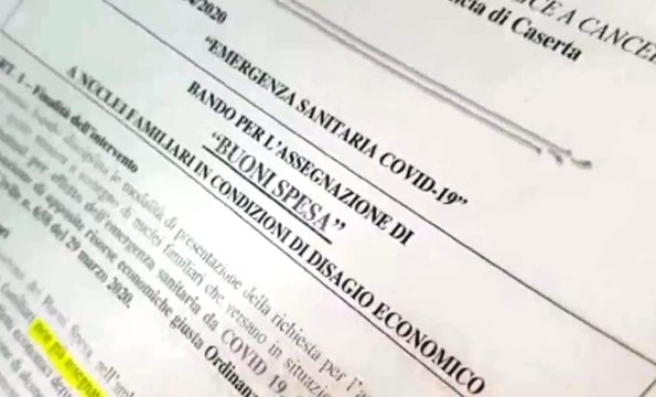 Bonus spesa Covid-19, scoperti 542 furbetti nel Casertano. Tra loro 80 pregiudicati (11.06.20)