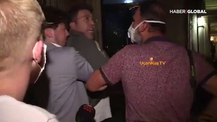 Emre Kınay, "Saat 12'yi geçti niye hala mekandasınız?" diyen muhabirle tartıştı