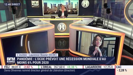 Laurence Boone (OCDE) : L'OCDE prévoit une récession mondiale d'au moins 6% pour 2020 - 11/06