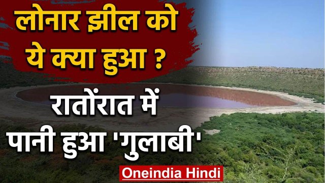 Maharashtra Lonar Lake Pink: रातोंरात झील का पानी कैसे हो गया गुलाबी? | वनइंडिया हिंदी