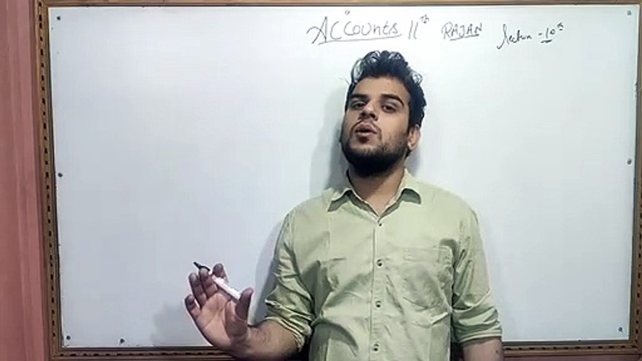 CBSE -11th -- ACCOUNTS -- Unit -1  lecture -10(Accounting Cycle and conclusion )  By Rajan sir