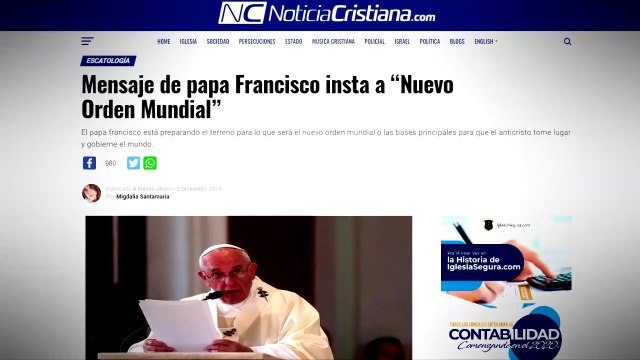 ¿Papa Francisco y Benedicto cumplen Profecías Bíblicas del fin de los tiempos?