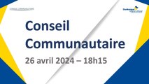 Conseil de la Communauté Urbaine de Dunkerque du Vendredi 26 Avril 2024