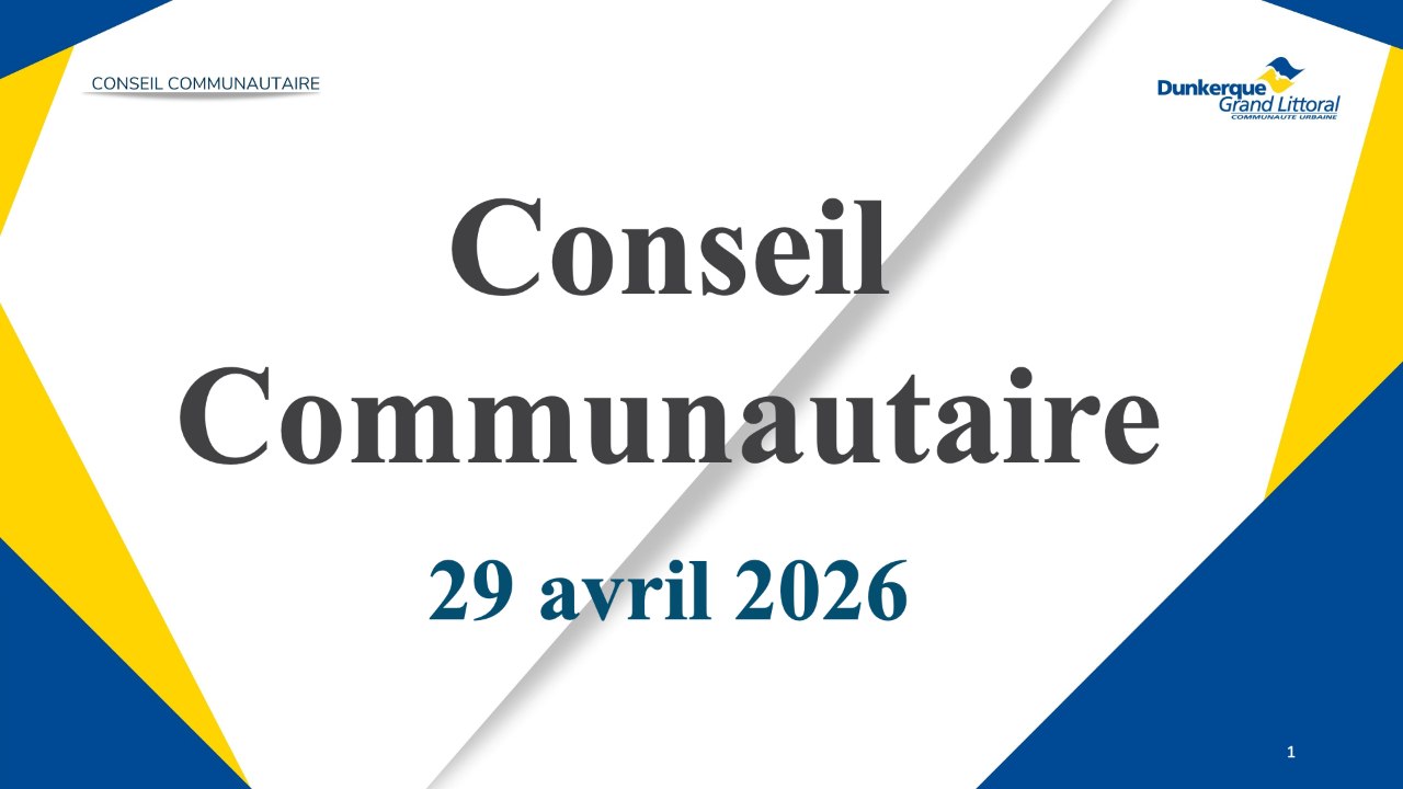 Conseil de la Communauté Urbaine de Dunkerque du Mercredi 29 Avril 2026