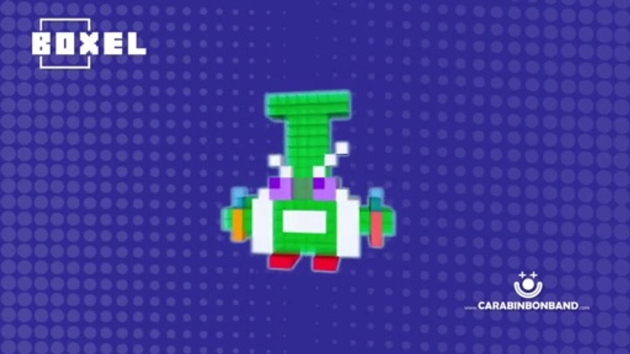 #BOXEL - 3D PARA NIÑOS - PROFESOR K DE #SUPERZINGS - #PixelArt by CARA BIN BON BAND