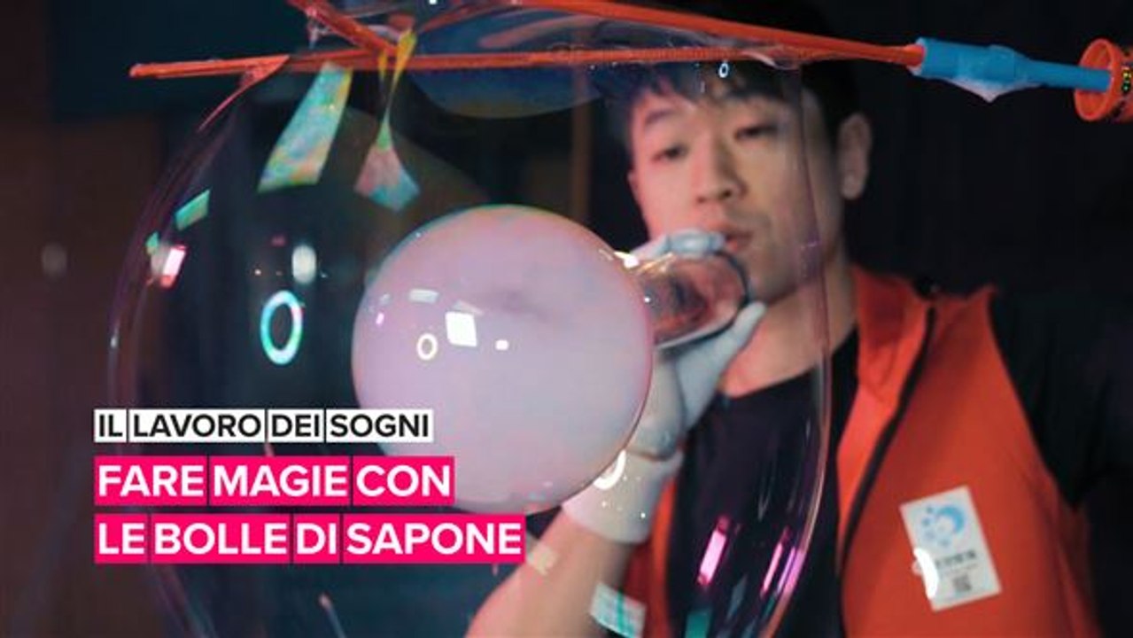 Il lavoro dei sogni: fare magie con le bolle di sapone