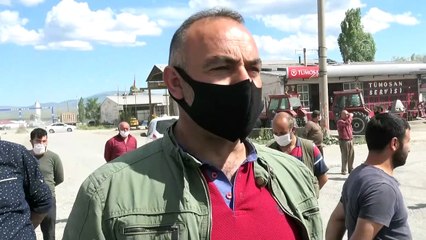 Sanayi esnafı "toz" nedeniyle yol kapatma eylemi yaptı - KARS