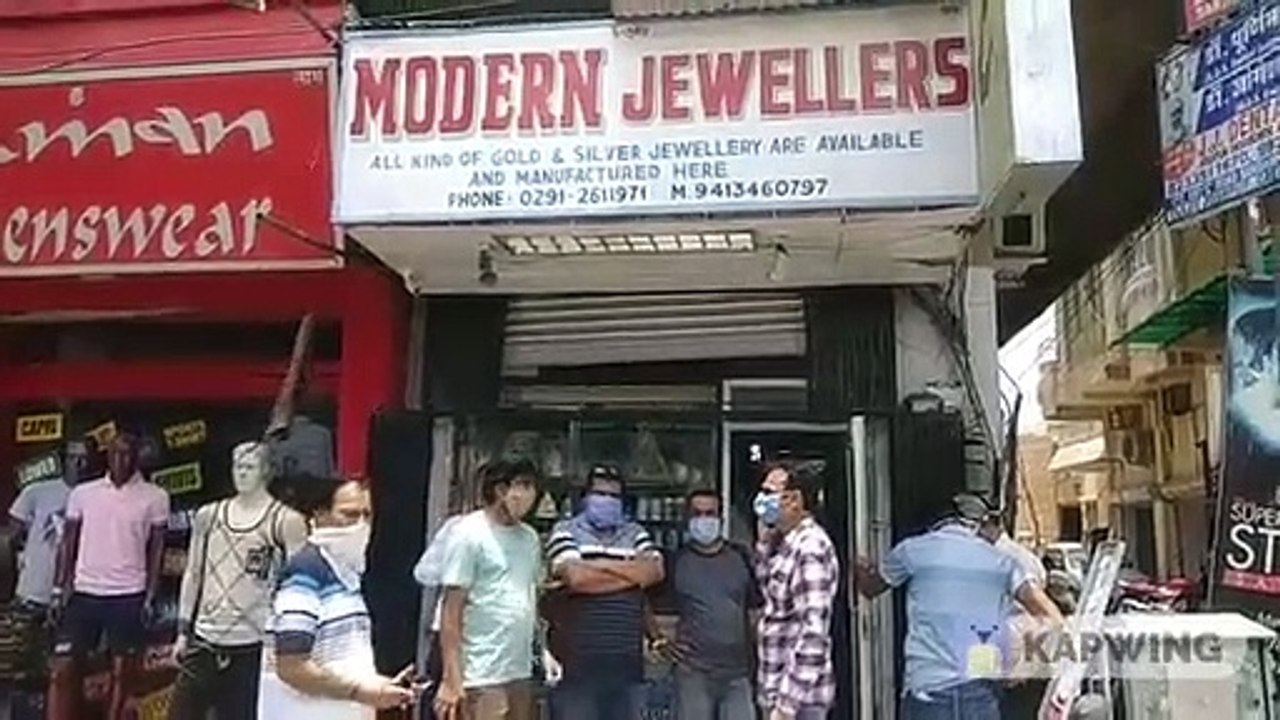 robbers looted jewellery shop at sardarpura jodhpur