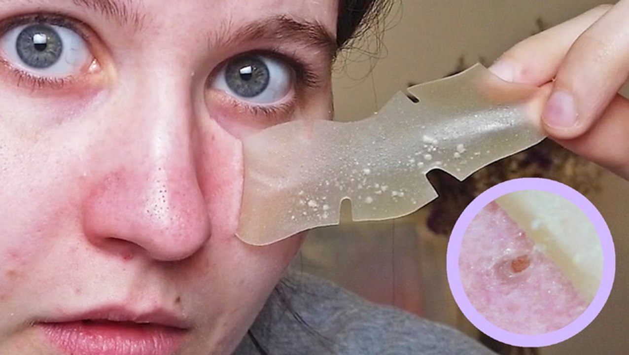 Overnight pore strips absorb excess sebum, gunk, and oil