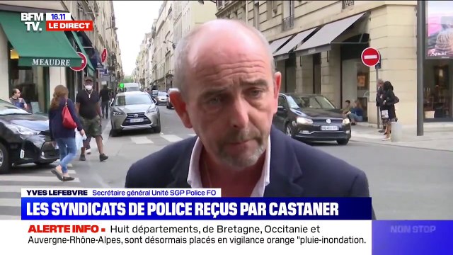 Yves Lefebvre (Unité SGP Police FO) appelle les policiers à se rassembler ce soir à 18h devant les commissariats