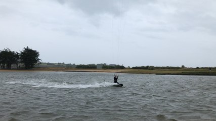 Une sessions de kite à Poulafret