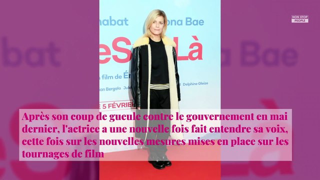 Marina Foïs prête à respecter les règles sanitaires lors d'un tournage ? Sa réponse cash