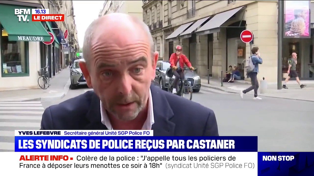 Colère de la police: "On est dans un monde de bisounours, c'est pas ça la réalité du flic au quotidien" (SGP Police FO)