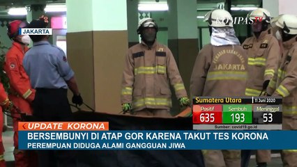 Takut Rapid Test, Wanita Nekat Sembunyi di Atap Gor Setinggi 10 Meter
