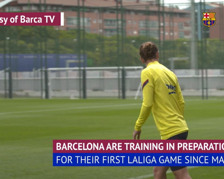 Barcelona train ahead of long-awaited LaLiga return