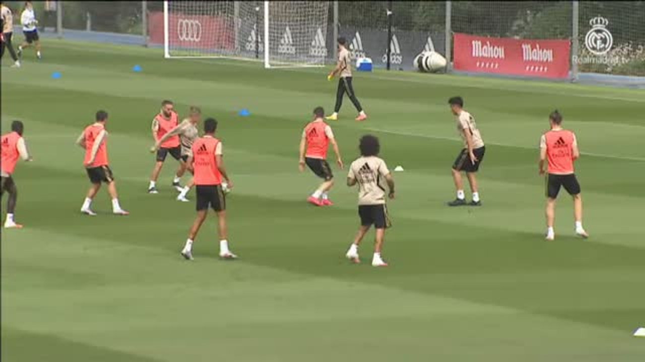 Nueva sesión del Real Madrid en Valdebebas a falta de tres días para el retorno de la competición