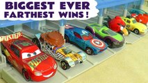 8 Lane Biggest Ever Hot Wheels Race with Disney Cars 3 Lightning McQueen with PJ Masks and Funny Funlings in this Family Friendly Full Episode English Toy Story