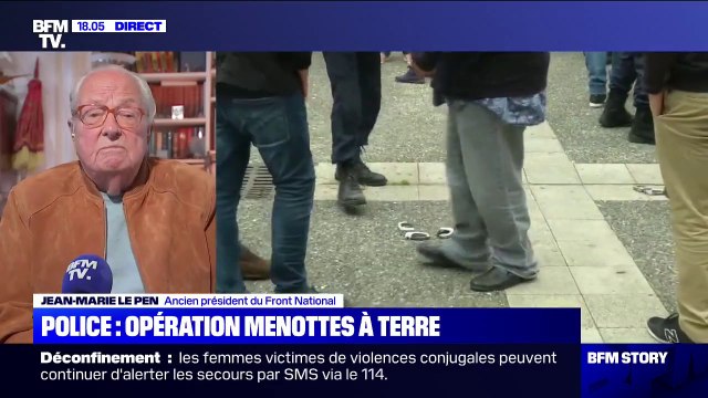 Jean-Marie Le Pen: Je ne crois pas qu'il y ait plus de racisme dans la police française ou la gendarmerie qu'ailleurs