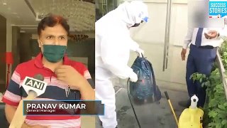 Covid-19 Patna hotel staffers wear PPE kits while serving customers