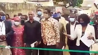 Mouctar Diallo inaugure une route pavée de 107 mètres à Hamdallaye