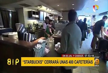 Cadena cafetera "Starbucks" cerrará 400 locales en Estados Unidos y Canadá