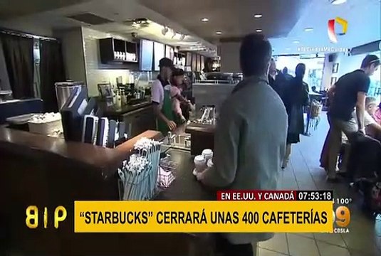 Cadena cafetera Starbucks cerrará 400 locales en Estados Unidos y Canadá