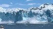 Quand un morceau du glacier Columbia, au Canada, sort de l'eau sur une hauteur de 60 mètres avant de s’effondrer