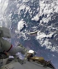 This NASA space walk to fixed the  international spce station is