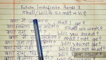 Future indefinite tense interrogative and interrogative negative hindi sentences, Affirmative and ne