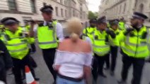 İngiltere'de ırkçılık karşıtı gösteri - Polisle göstericiler arasında arbede (1) - LONDRA