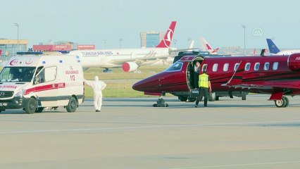 Türkiye'de tedavi olmak isteyen hasta ambulans uçakla Bakü'den getirildi - İSTANBUL