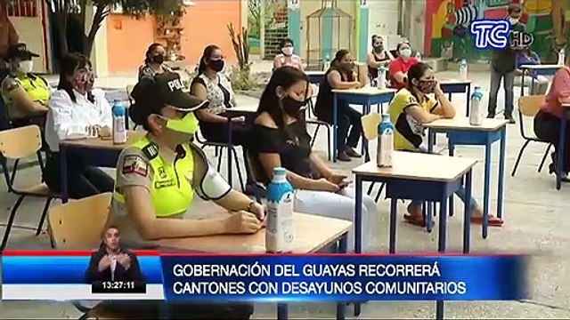 Gobernación del Guayas recorrerá cantones con desayunos comunitarios
