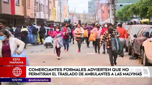 Edición Mediodía: Comerciantes formales advierten que no permitirán el traslado de ambulantes a Las Malvinas