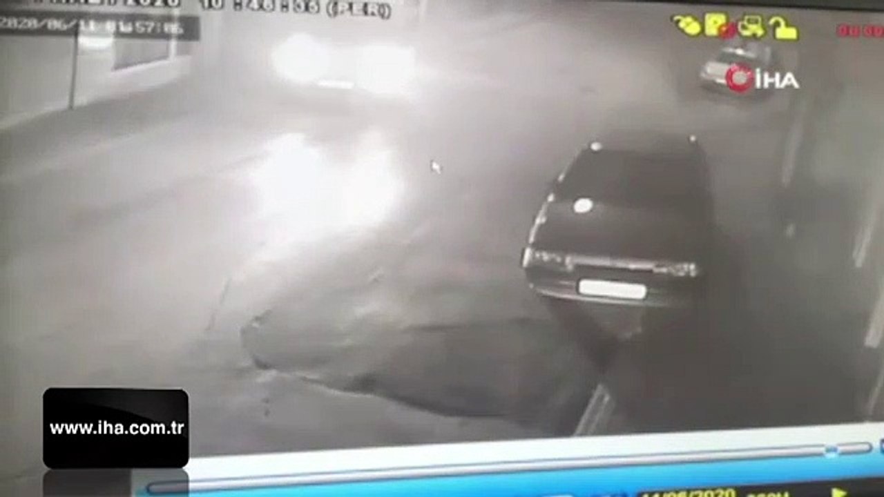 Kaldırımda yürürken silahla böyle vuruldu!