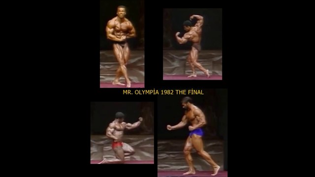 MR.OLYMPİA 1982 FİNAL - Chris Dickerson-Frank Zane-Casey Viator-Samir Bannout-Albert Beckles