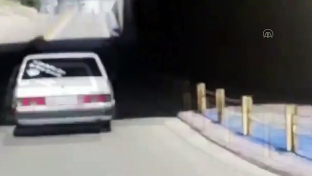 ''Drift' anı polis kamerasınca kaydedilen sürücüye 7 bin 354 lira ceza - KONYA