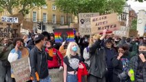 İngiltere'de Başbakanlık binası önünde George Floyd protestosu -  LONDRA