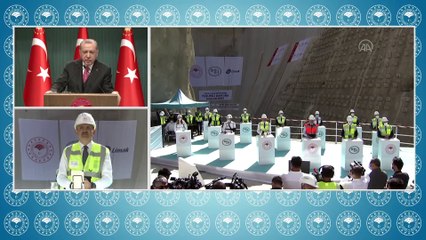 Cumhurbaşkanı Erdoğan, Yusufeli Barajı 3 Milyonuncu Beton Dökümü törenine katıldı (2) - ANKARA