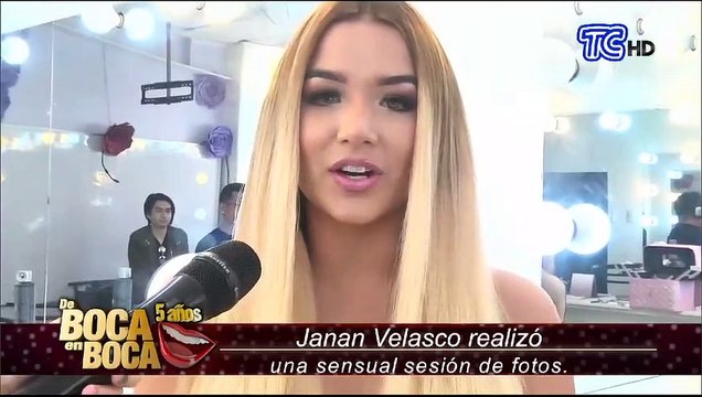 Así fue la sensual sesión de fotos de la cantante Janan Velasco