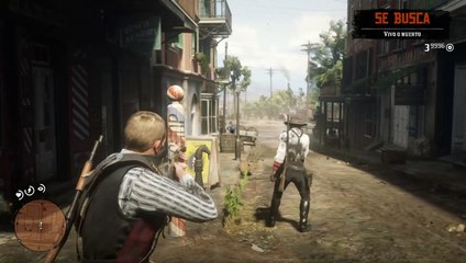 Red Dead Redemption 2, Gameplay Español 33. El fallido atraco al pequeño banco